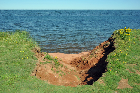 EROSION at the red cliffs