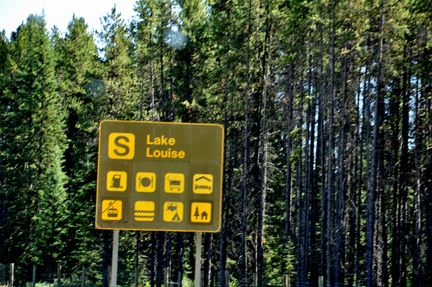 sign - Lake Louise