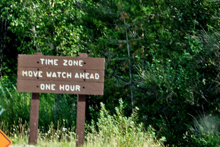 sign - time zone