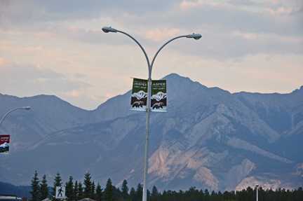 flags in downtwon Jasper