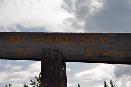sign - Mt. Hardisty