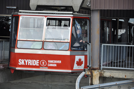 Skyride aerial tram in Vancouver