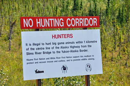 sign - No hunting corridor