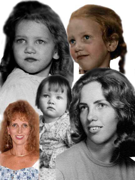 A collage of Karen Rasmussen