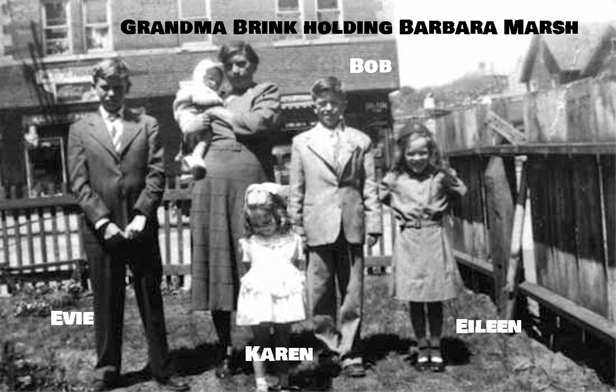 Grandma Brink and her grandchildren