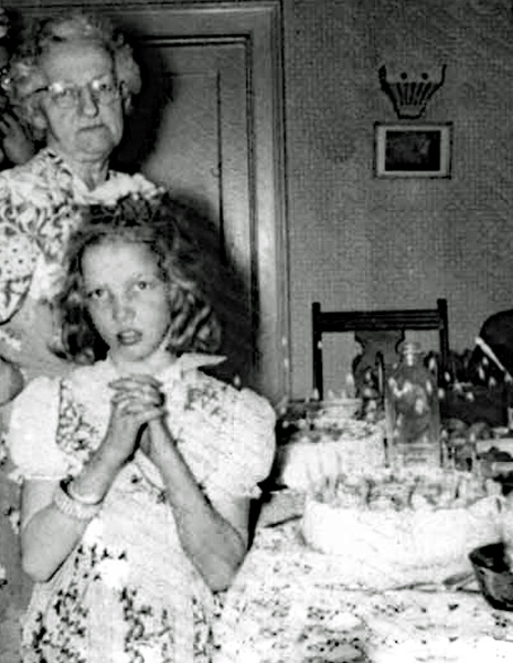 Karen with her grandmother,