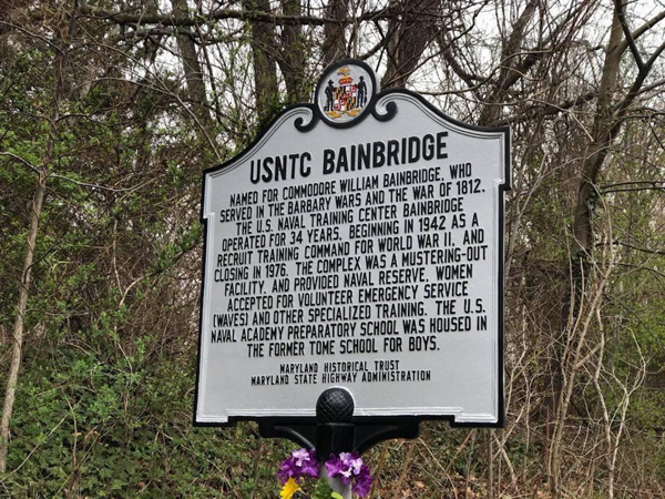 USNTC Bainbridge sign