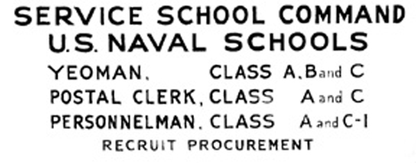 Service School command sign