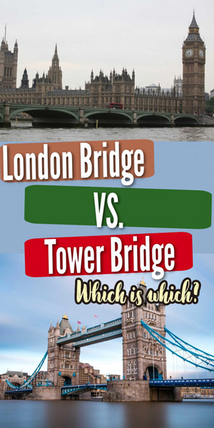 London Bridge vs Tower Bridge sign