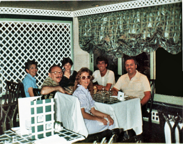 the gang at The restaurant L'Amanguier
