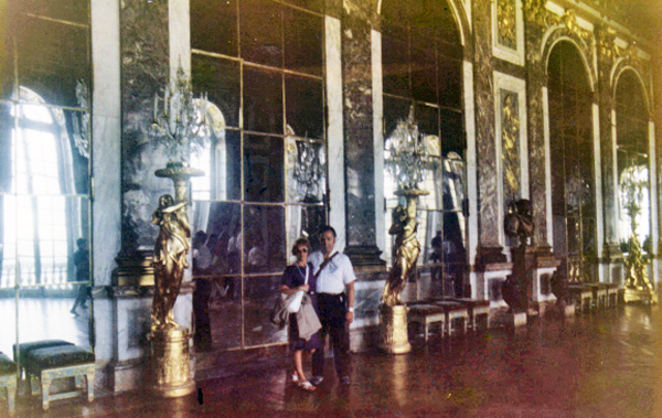 Mirror room inside Versailles