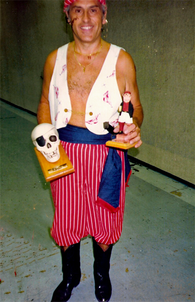 Lee Duquette with his trophies