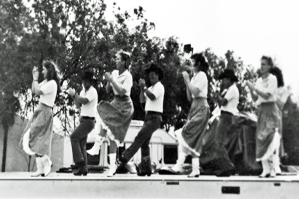 Karen Duquette and the Southern Star Express dance team