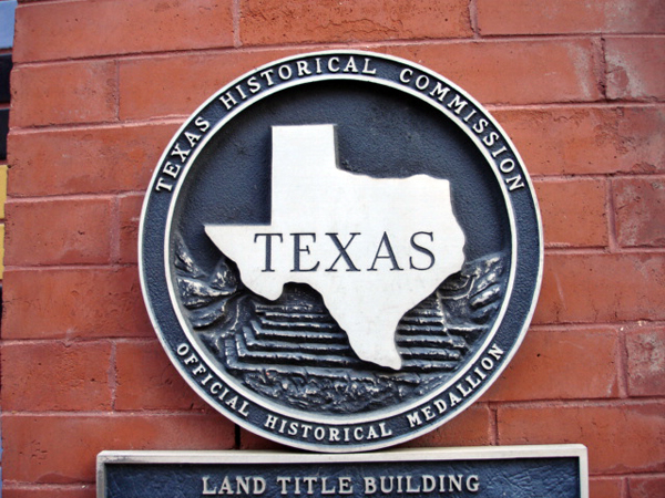 Texas Official Historicl Medalion