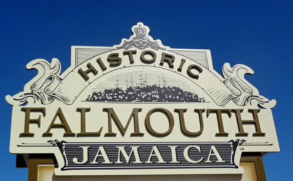 Historic Falmouth Jamaica sign