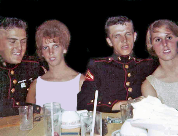 Lee , Karen, Ron, Sharon at the Marine Corps Ball