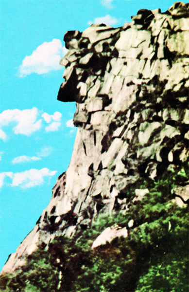 The Old Man of the Mountain postcard