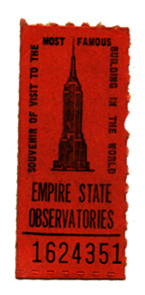 Empire State Building entry ticket