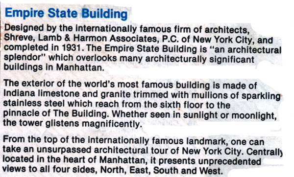 Empire State Building building information