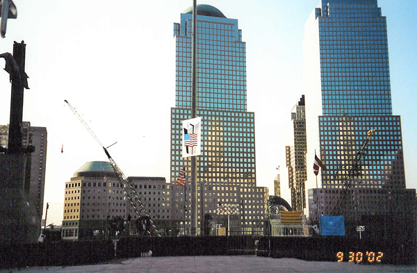Where The World Trade Center once stood