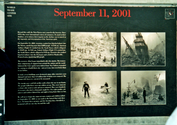about September 11, 2001