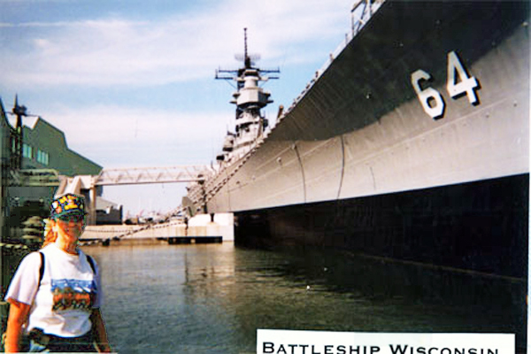 USS Wisconsin BB-64 and Karen Duquette