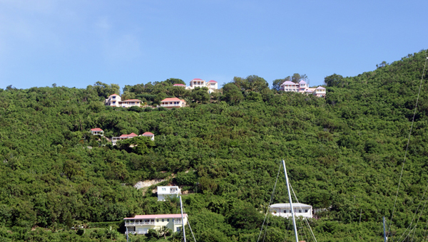 houses on the hills