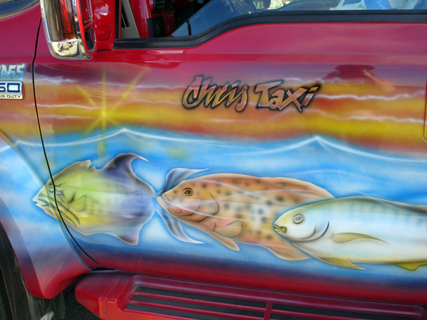 taxi door painting