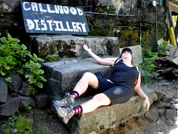 Karen Duquette at Callwood Rum Distillery