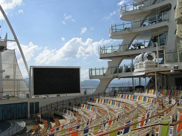 Aqua Theater seating area
