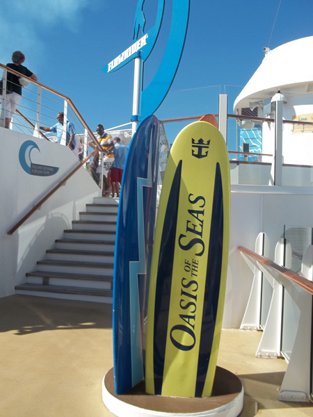 Oasis of the Seas surfboards