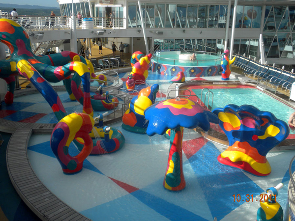 Children's pool and play area