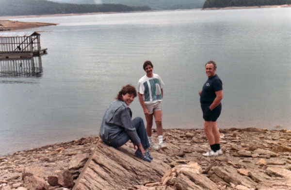 Phyllis, Lee and Frank at the lake