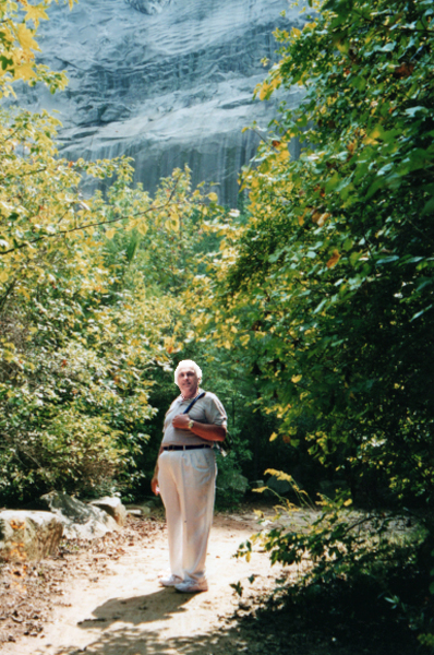 Lee Duquette on the Stone Mountain trail in 2002