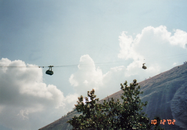 a fiew of the trams from the trail