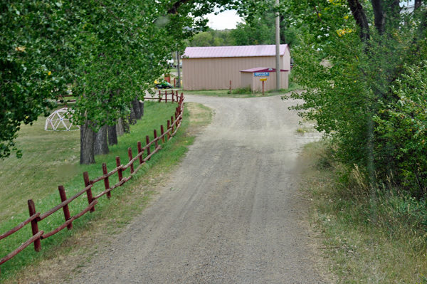 the entry road