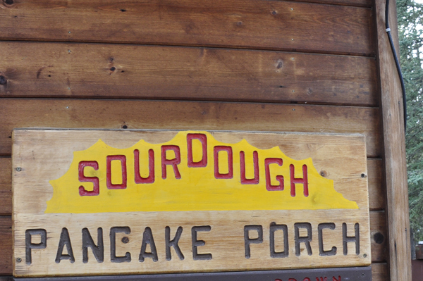 Sourdough pancake porch sign
