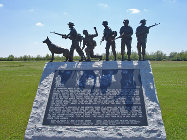 Memoral for the dogs that served in the war