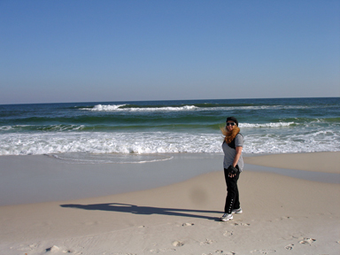 Karen by the Gulf of Mexico