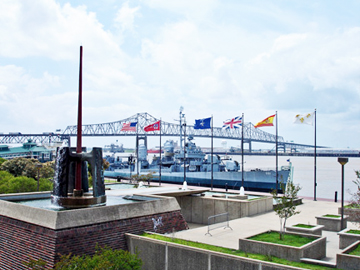 Baton Rouge River Center and the USS KIDD 
