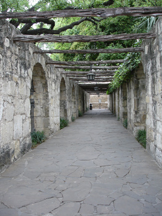 The Alamo walkway