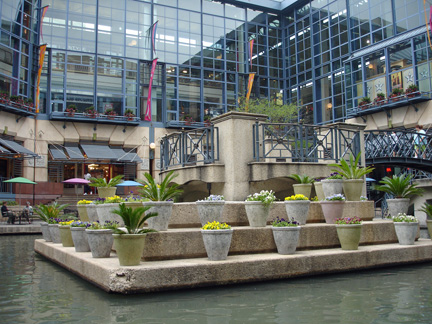 River Center flower moat