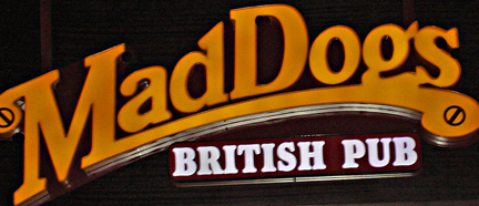 Mad Dog's British Pub sign