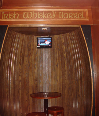 Irish Whiskey Barrel cocktail table