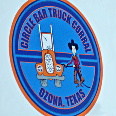 Circle Bar truck Corral sign
