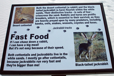 sign about animal food