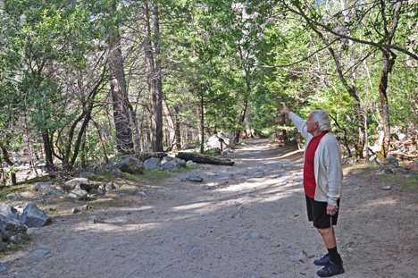 Lee Duquette admiring the scenery within Yosemite National Park