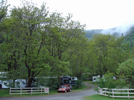 the campsite of the two RV Gypsies