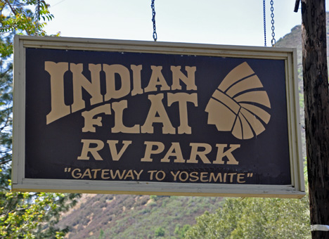sign for Indian Flat RV Park