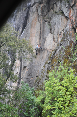 a rock climber